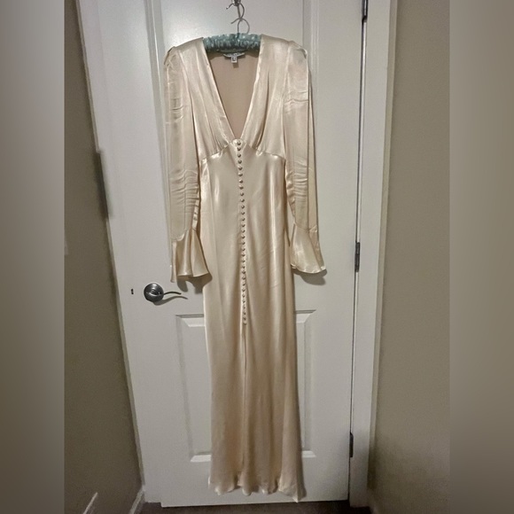 Shona Joy Midi Frill Cuff Dress, US size 4 - Picture 4 of 8